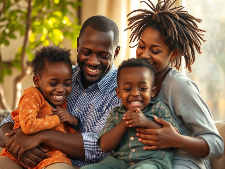 african-couple-and-kids-healing-family-struggles-with-gods-love